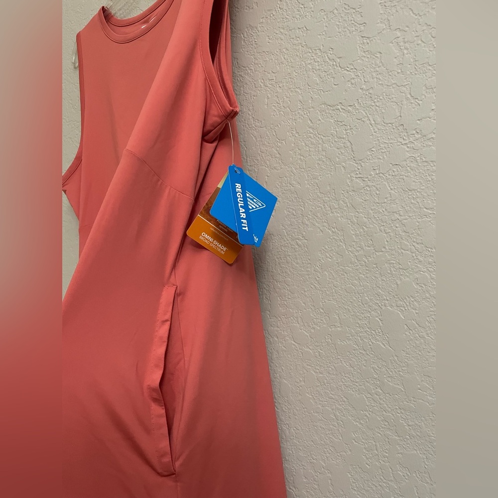 Columbia PFG Freezer Tank Dress 50 UPF Rated Faded Peach Womens XXL - Picture 6 of 8